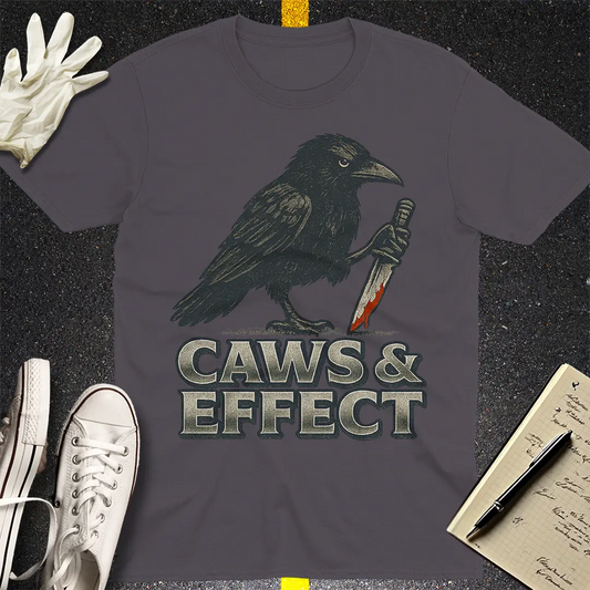 Caws & Effect T-Shirt - Charcoal