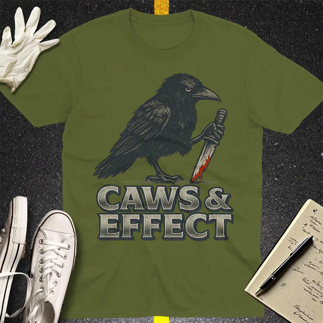 Caws & Effect T-Shirt - Military Green