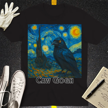 Caw Gogh T-Shirt - Black