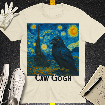 Caw Gogh T-Shirt - Natural