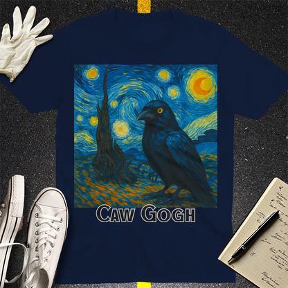 Caw Gogh T-Shirt - Navy