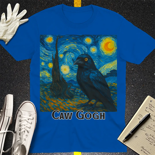 Caw Gogh T-Shirt - Royal