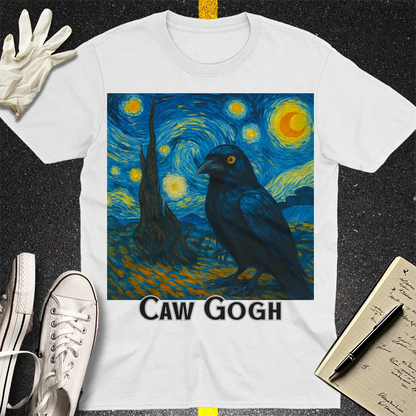 Caw Gogh T-Shirt - White