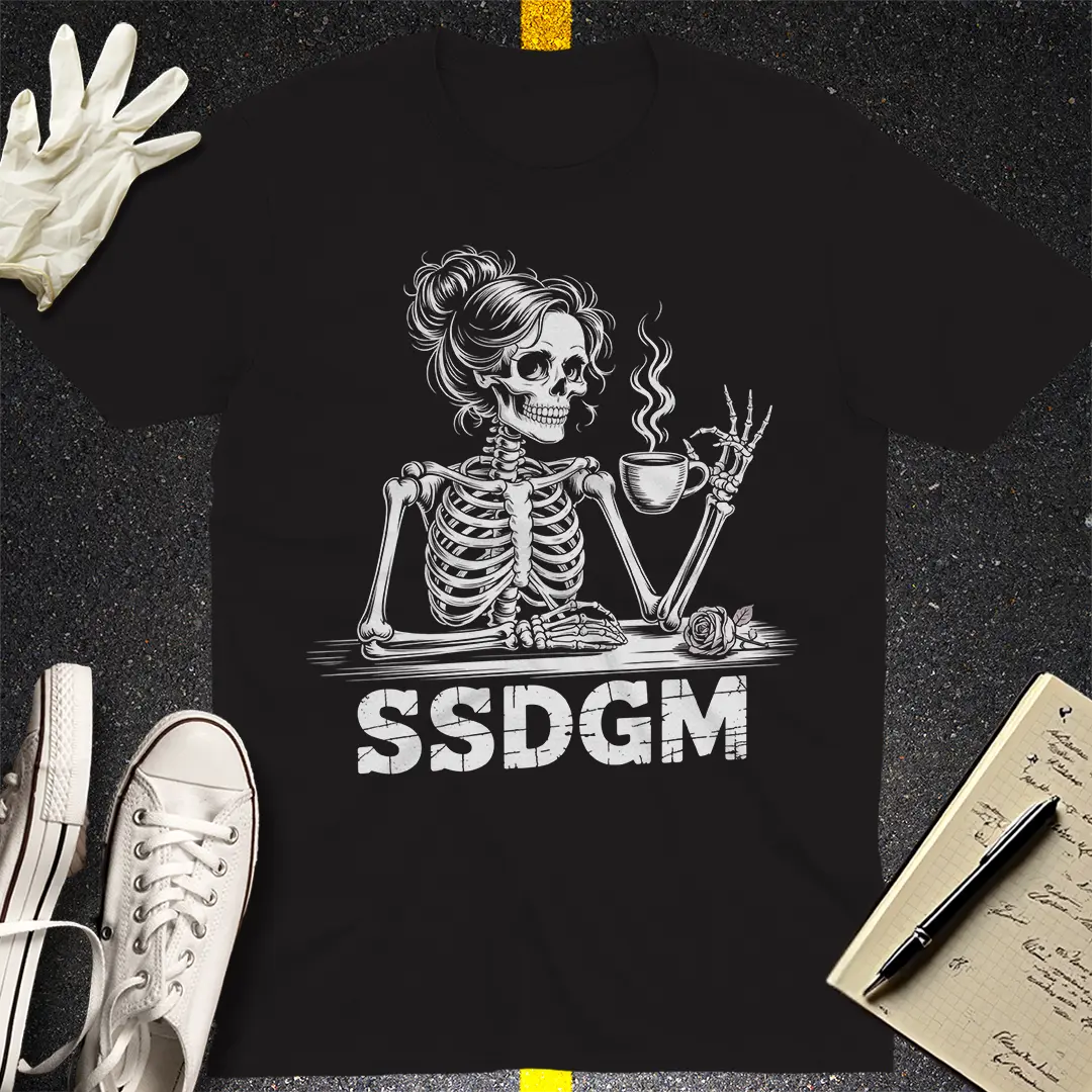 Stay Sexy Skeleton T-Shirt - Black