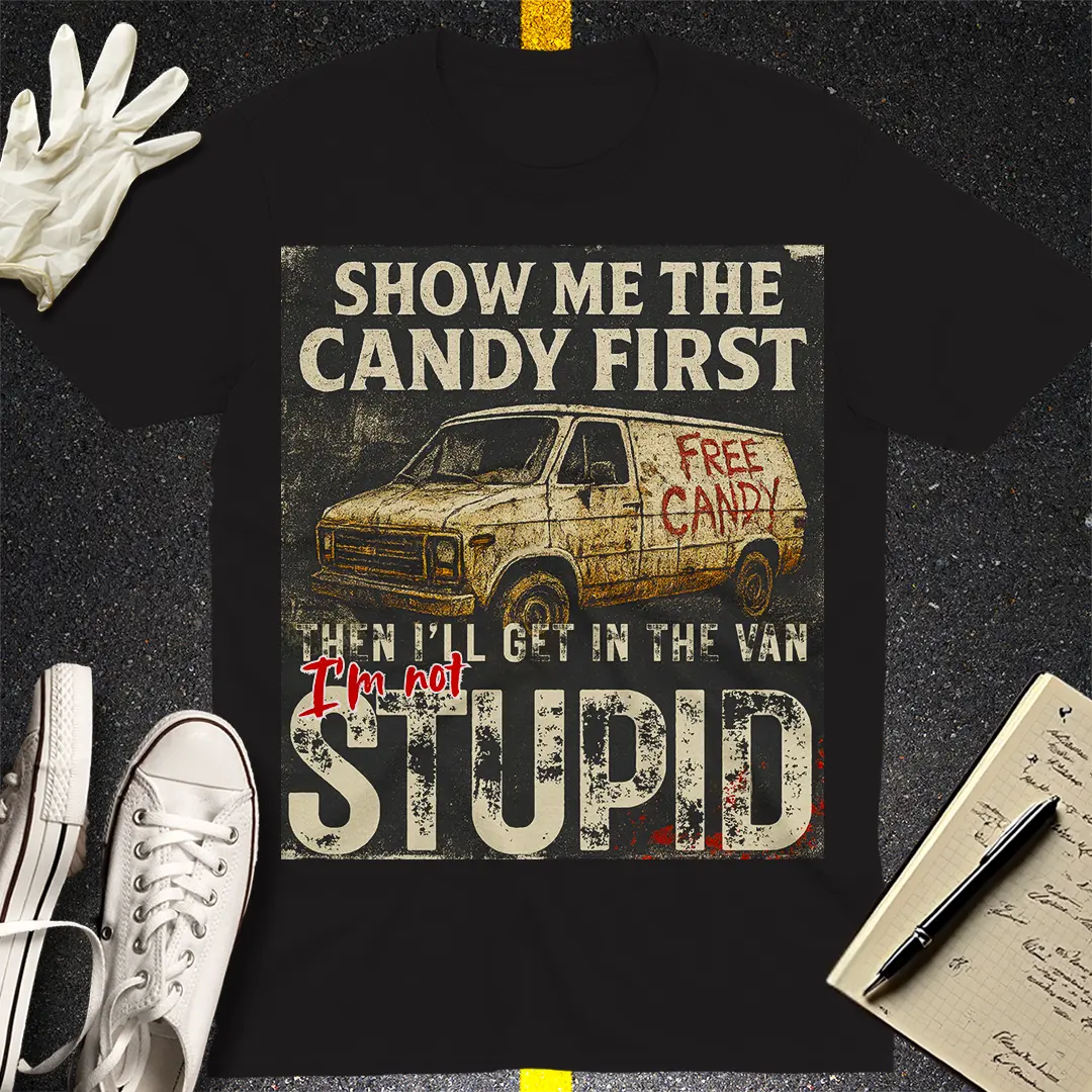 Show Me the Candy First T-Shirt - Black