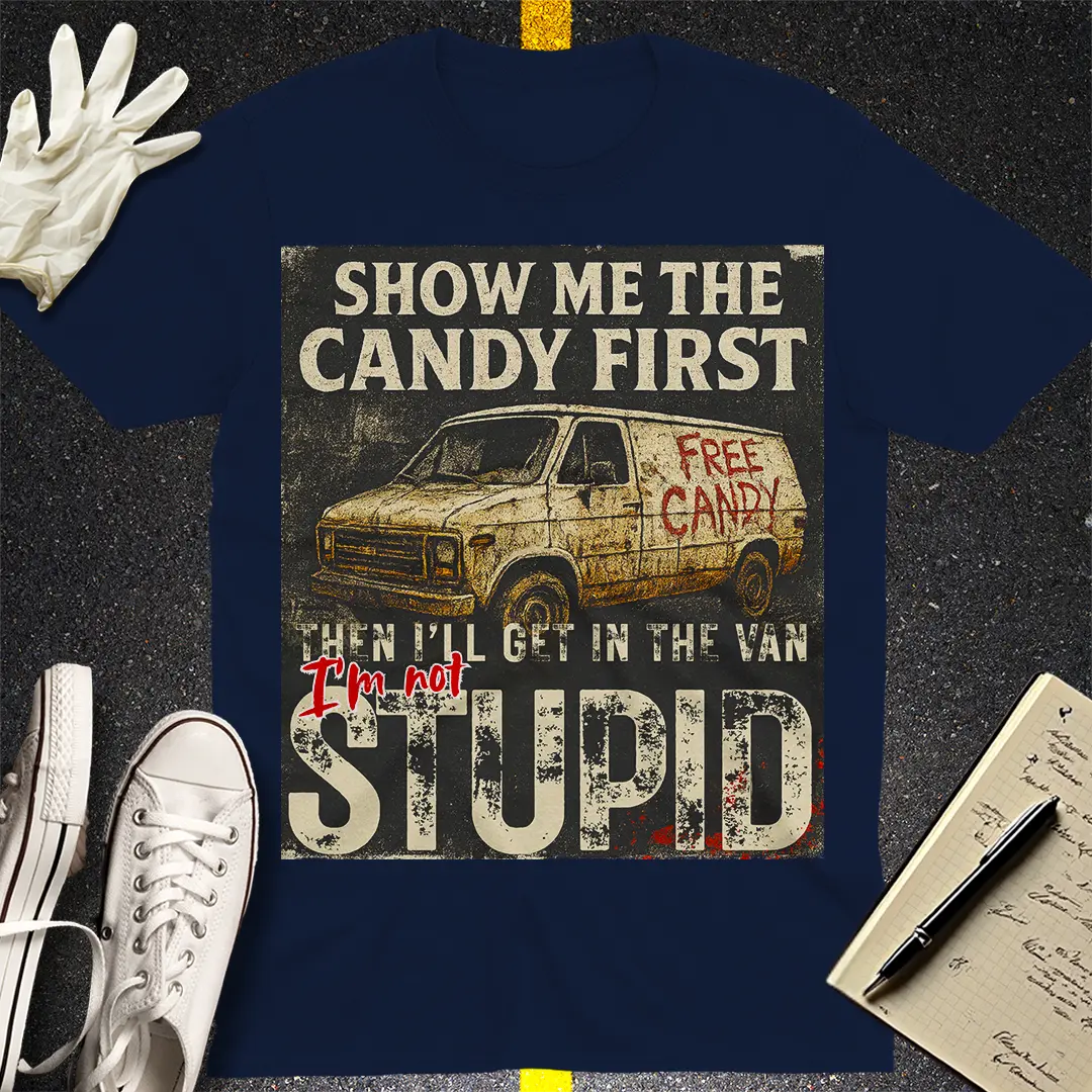 Show Me the Candy First T-Shirt - Navy