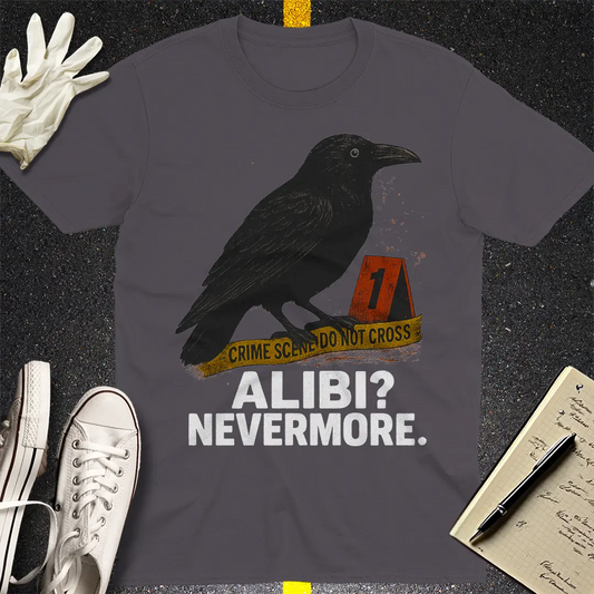 Alibi Nevermore T-Shirt - Charcoal