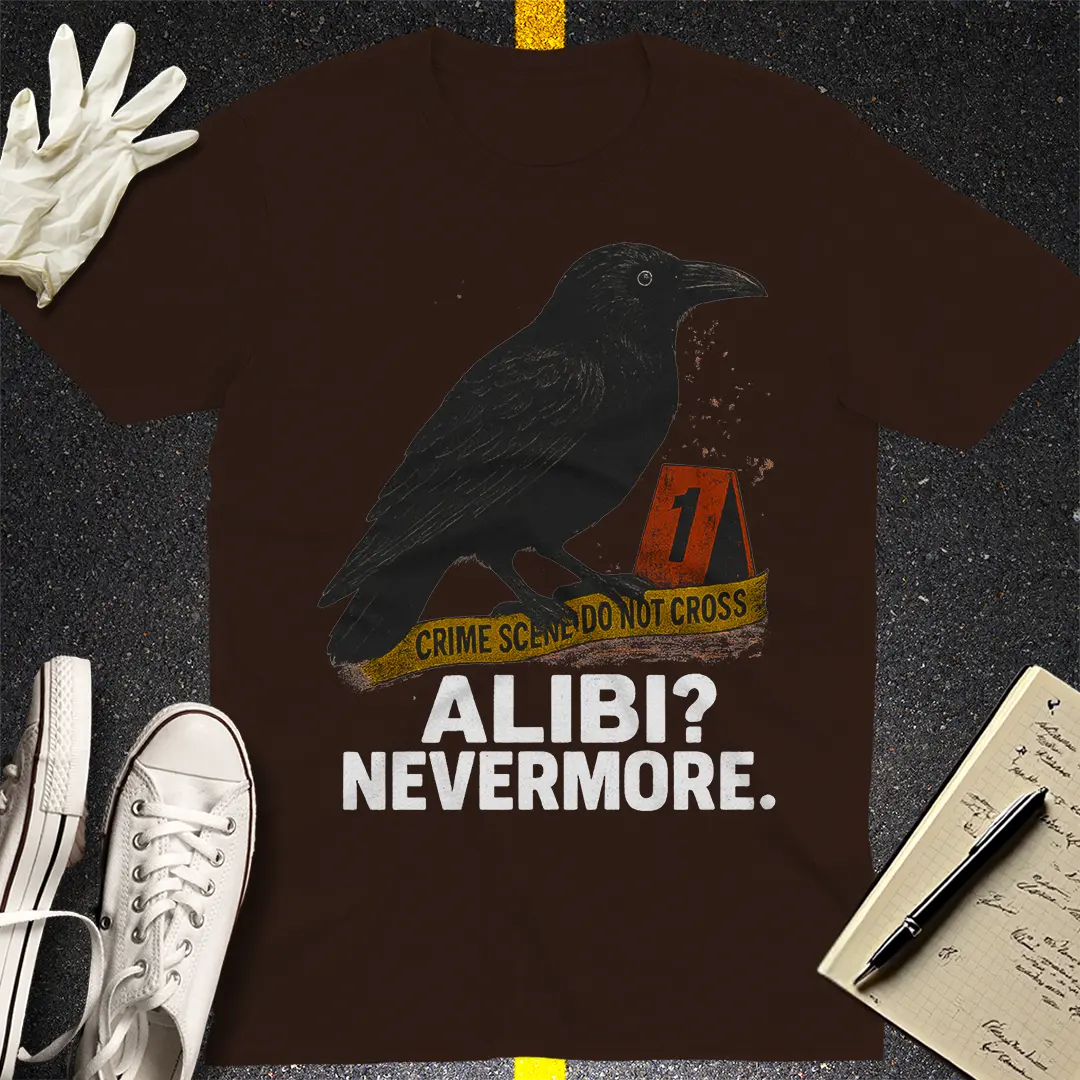 Alibi Nevermore T-Shirt - Dark Chocolate