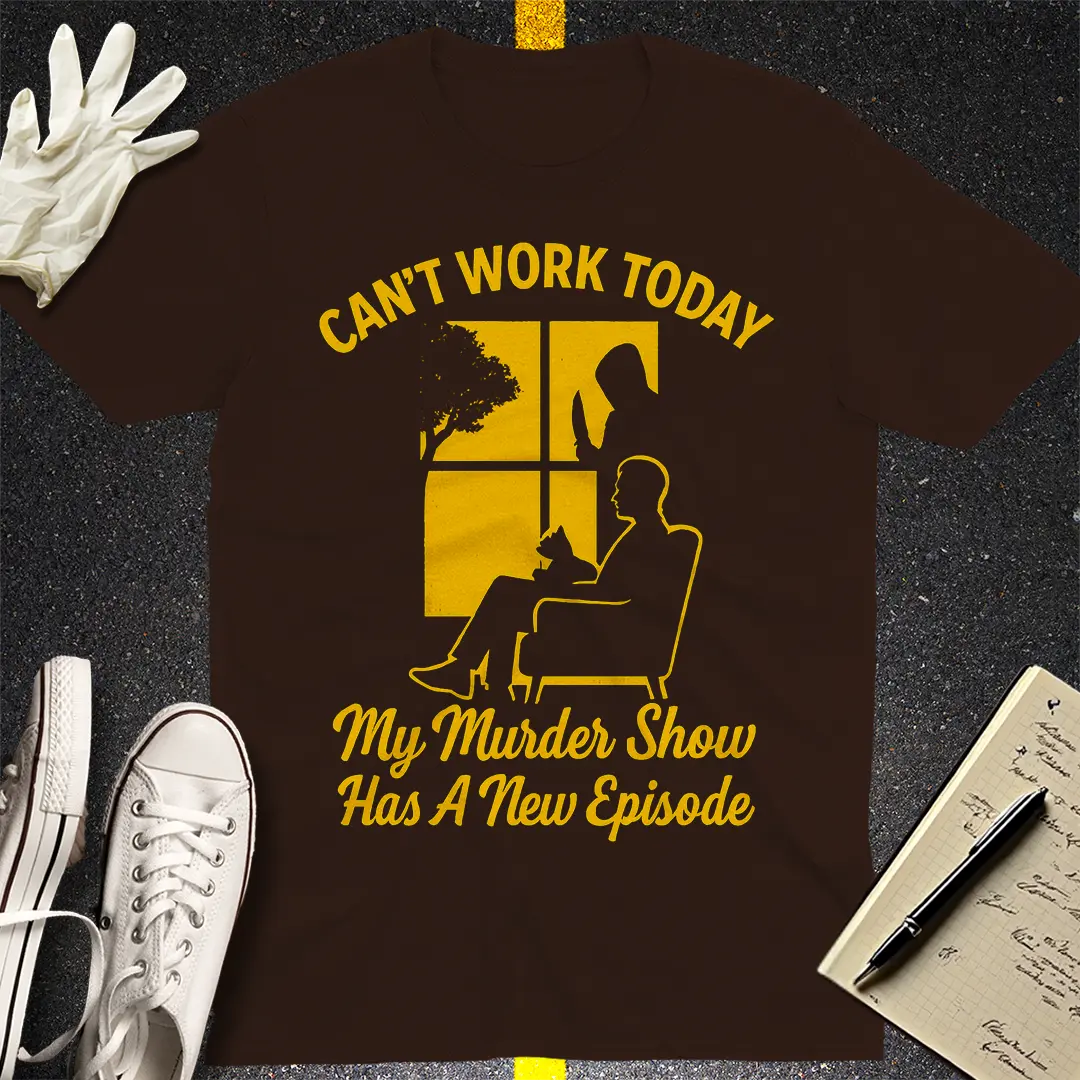 Murder Show Marathon T-Shirt - Dark Chocolate