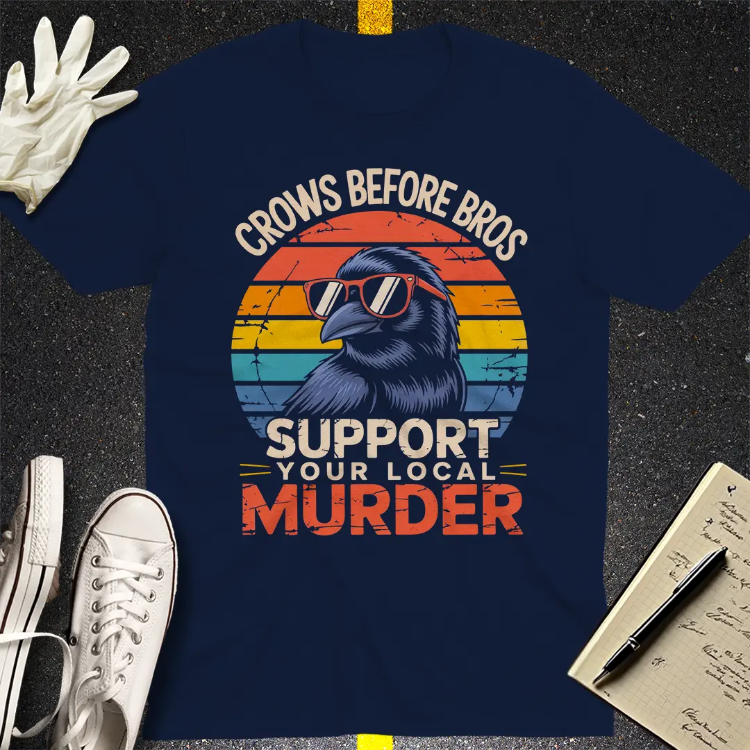 Support Your Local Murder T-Shirt - Navy