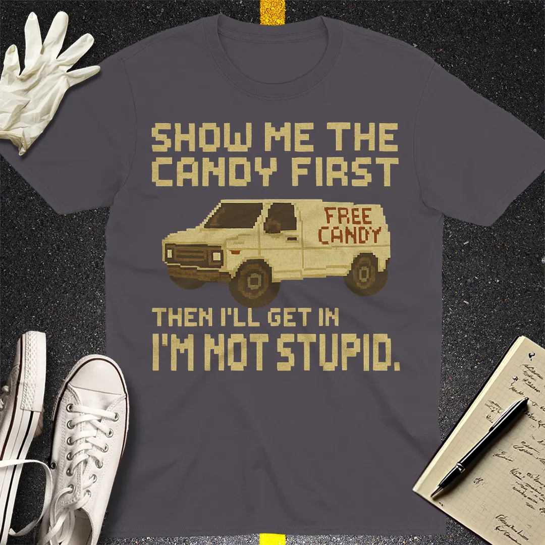 Show Me The Candy T-Shirt - Charcoal