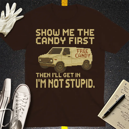 Show Me The Candy T-Shirt - Dark Chocolate