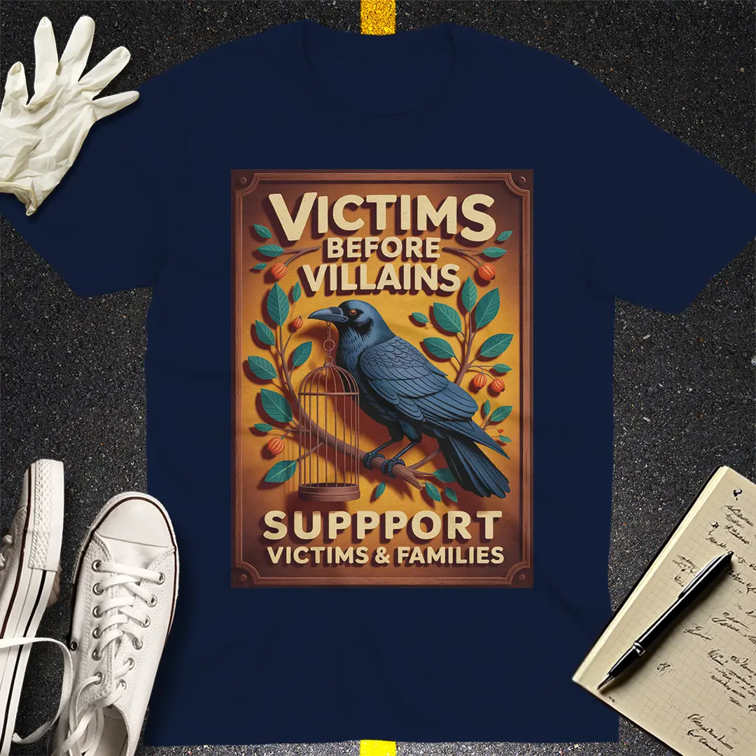 Victims Before Villains T-Shirt - Navy