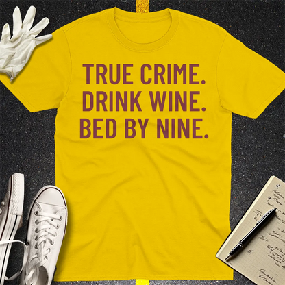 True Crime & Wine T-Shirt - Daisy