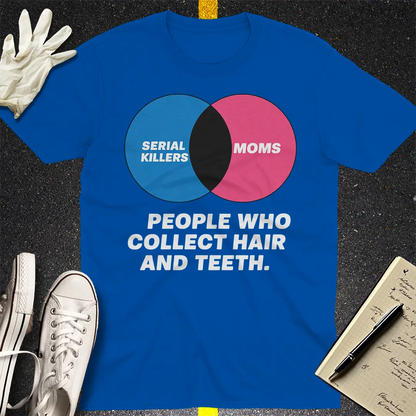 Serial Killers vs Moms T-Shirt - Royal