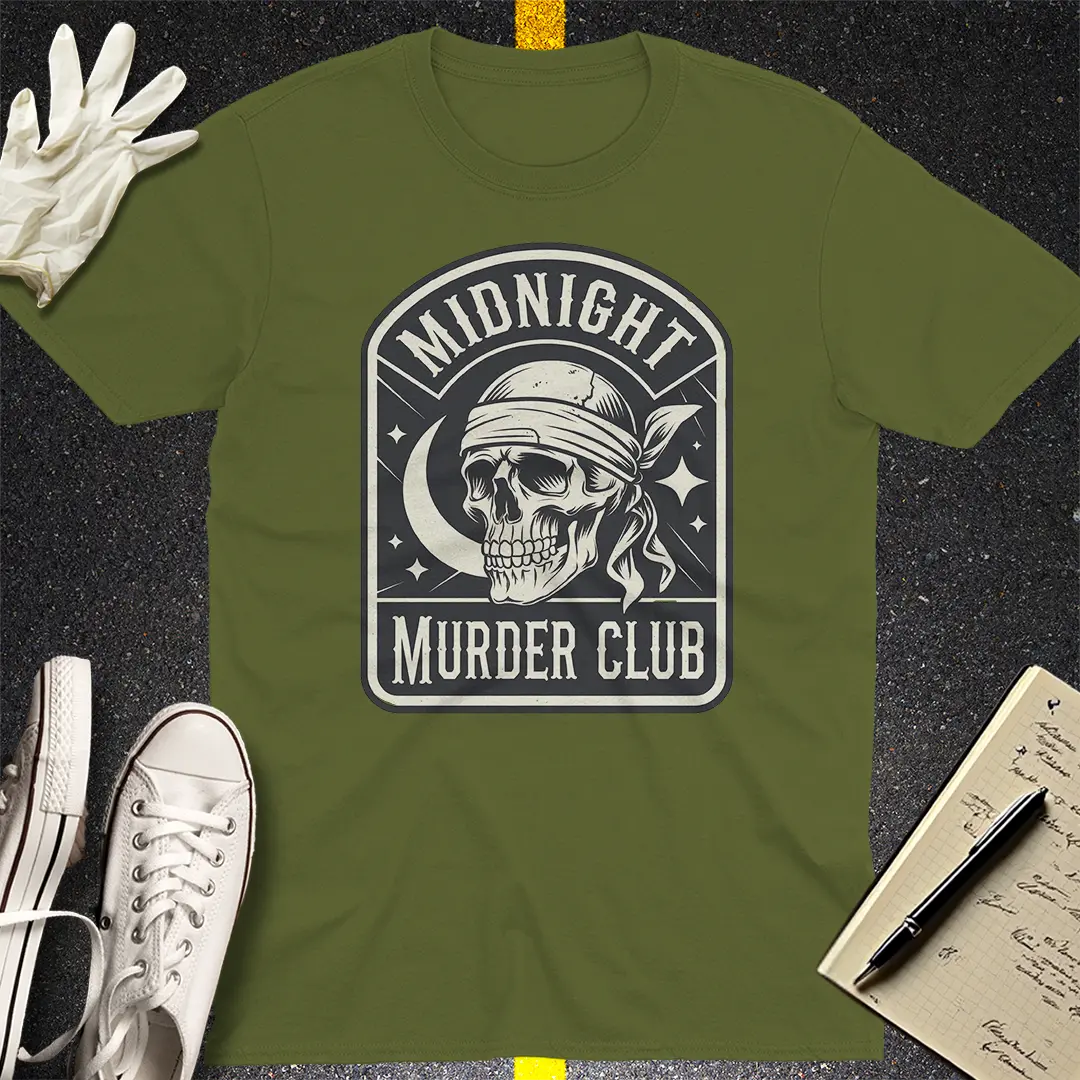 Midnight Murder Club T-Shirt - Military Green