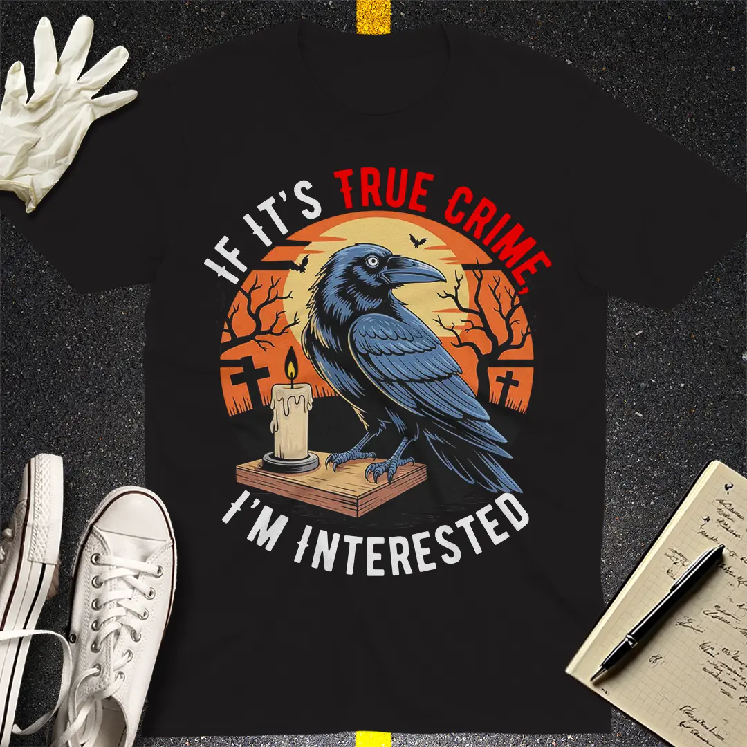 True Crime Raven T-Shirt - Black