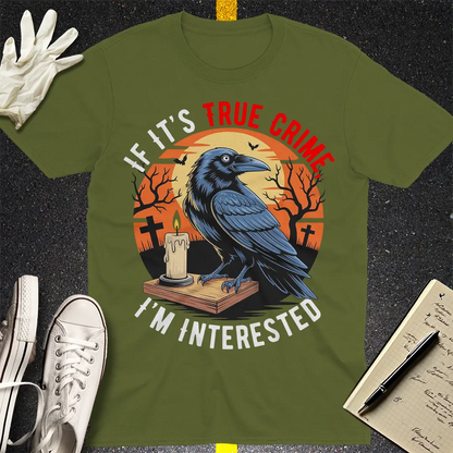 True Crime Raven T-Shirt - Military Green