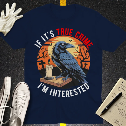 True Crime Raven T-Shirt - Navy