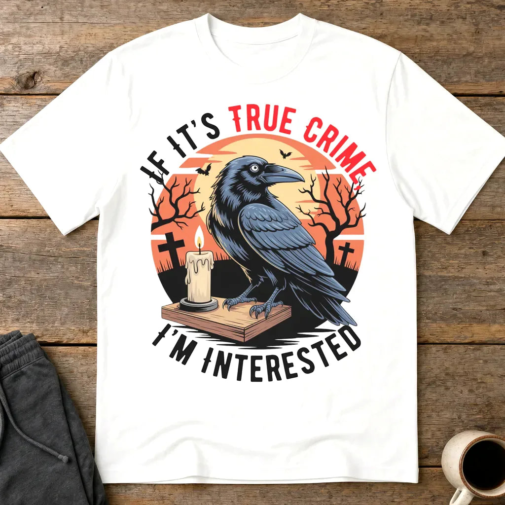 True Crime Raven T-Shirt - White
