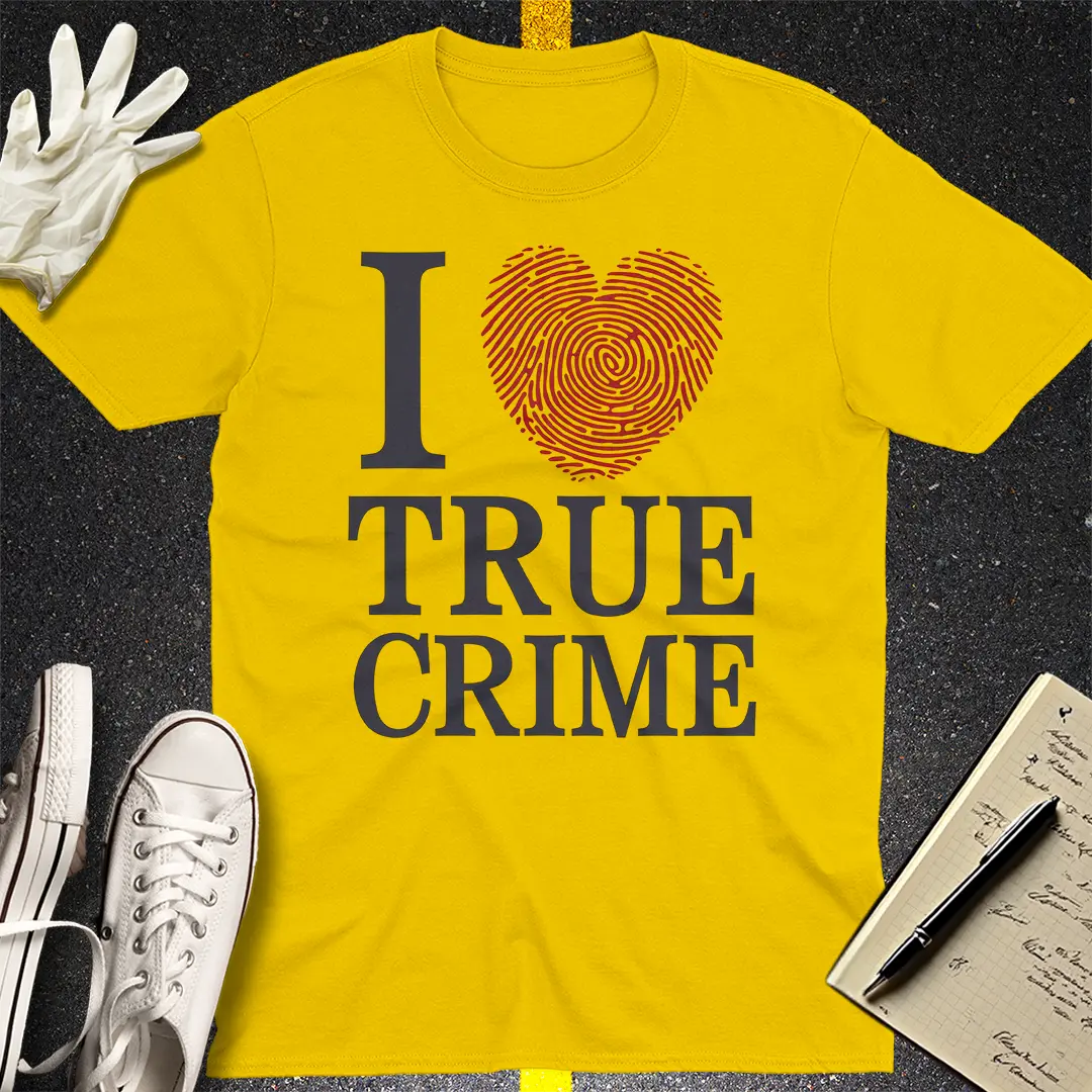 I Heart True Crime T-Shirt - Daisy