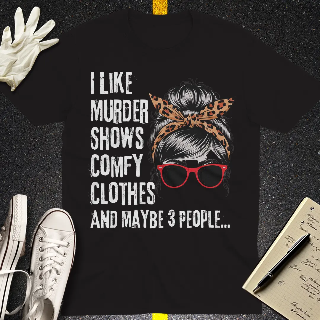 Messy Bun Legal Fun T-Shirt - Black