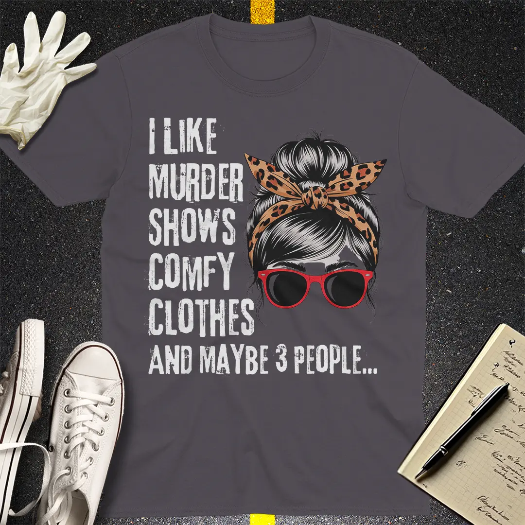 Messy Bun Legal Fun T-Shirt - Charcoal