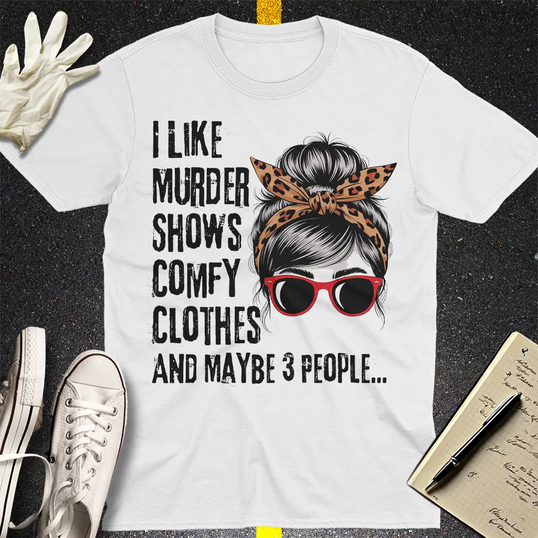 Messy Bun Legal Fun T-Shirt - White