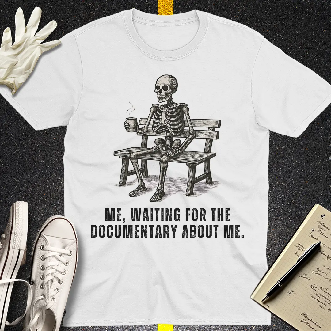 Dead Inside Coffee Time T-Shirt - White