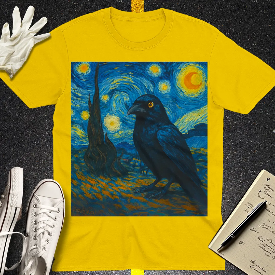 Starry Raven T-Shirt - Daisy