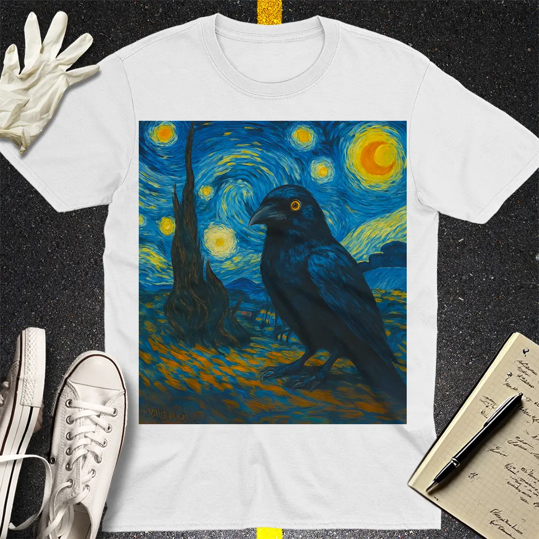 Starry Raven T-Shirt - White