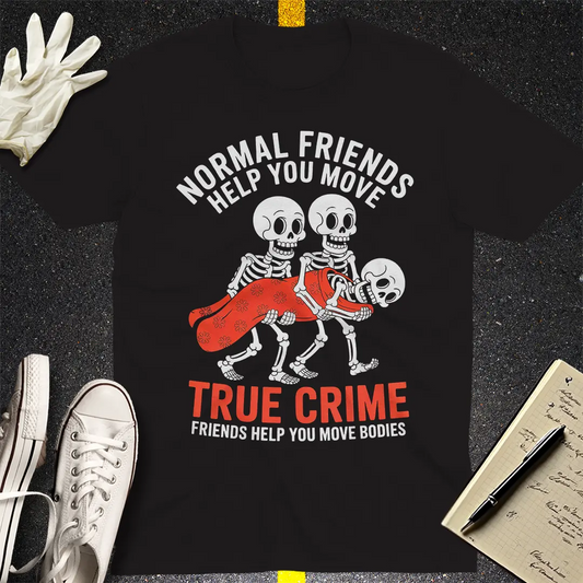 True Crime Skeleton Crew T-Shirt - Black