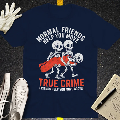 True Crime Skeleton Crew T-Shirt - Navy