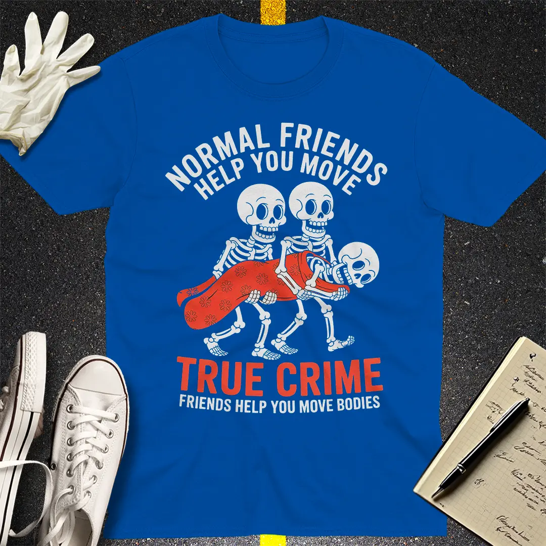 True Crime Skeleton Crew T-Shirt - Royal