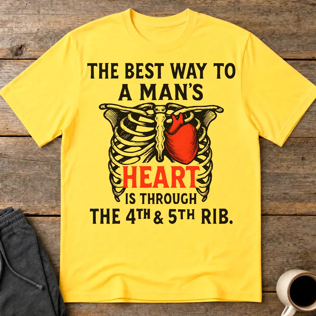 Shortcut To A Man's Heart T-Shirt - Daisy