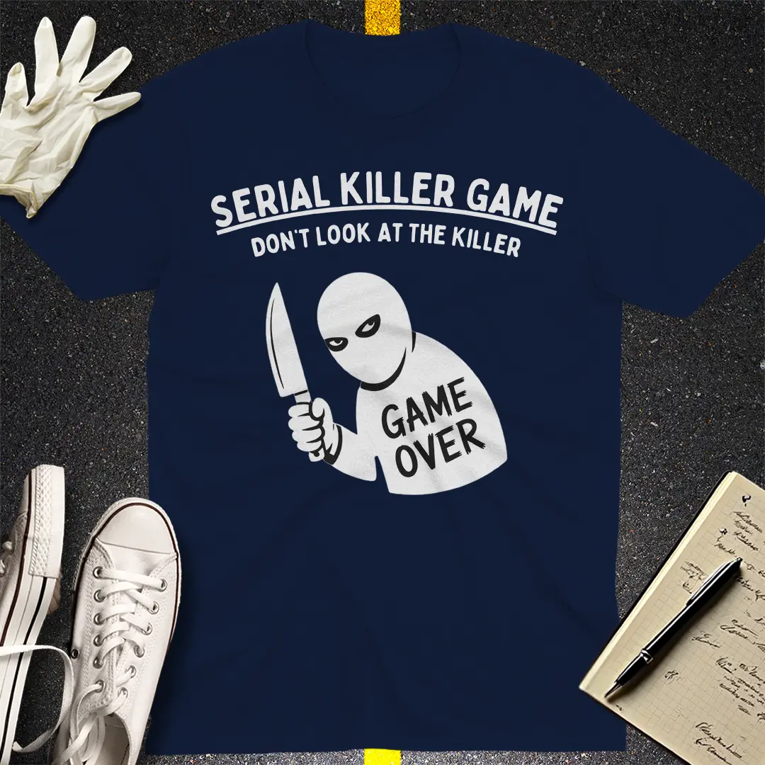 Game Over Masked Villain T-Shirt - Navy