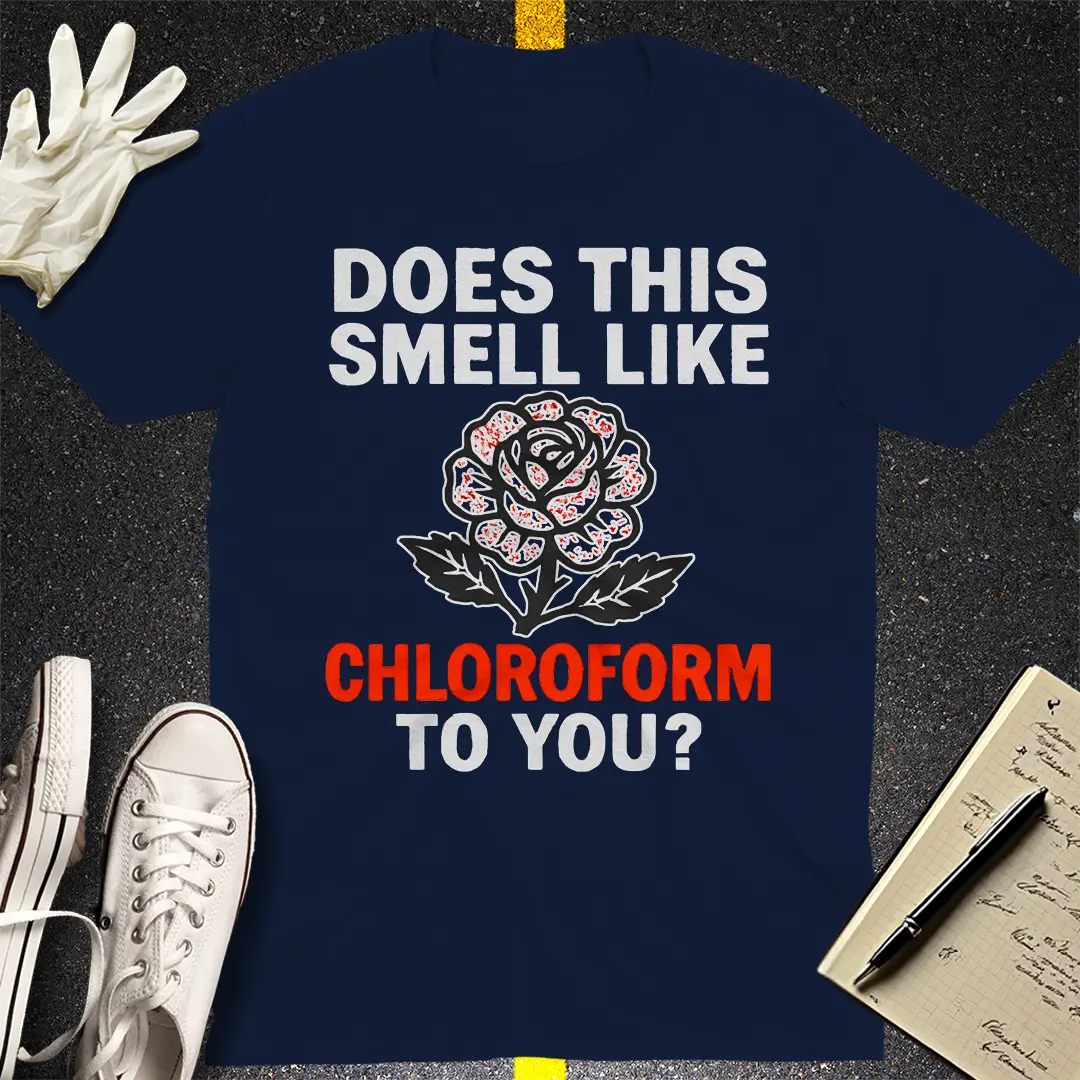 Chloroform Rose T-Shirt - Navy