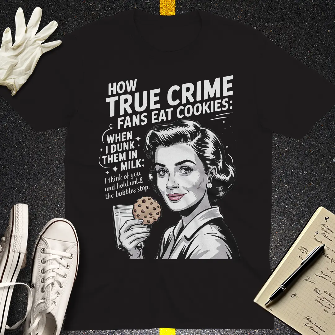 True Crime Cookie Dunker T-Shirt - Black