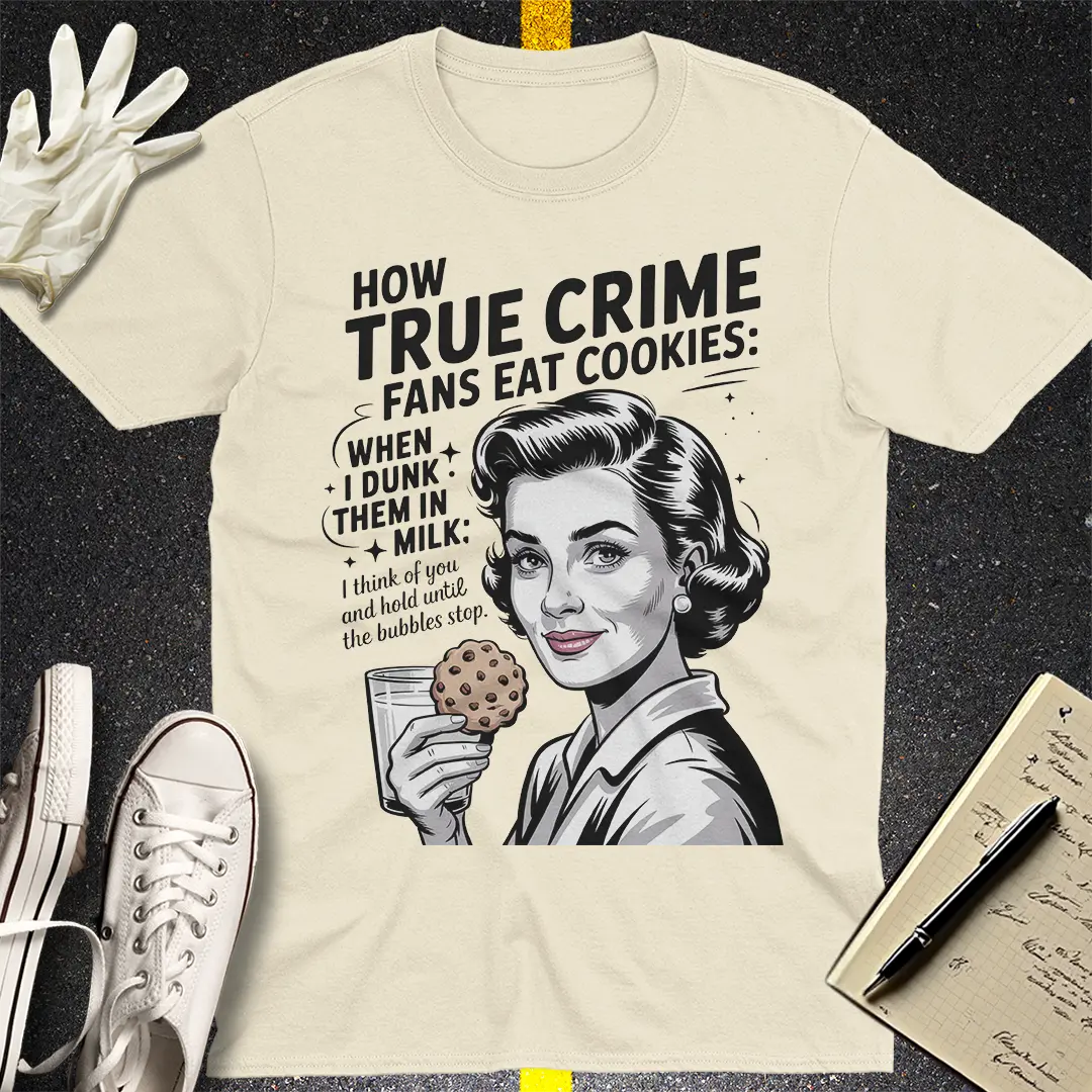 True Crime Cookie Dunker T-Shirt - Natural