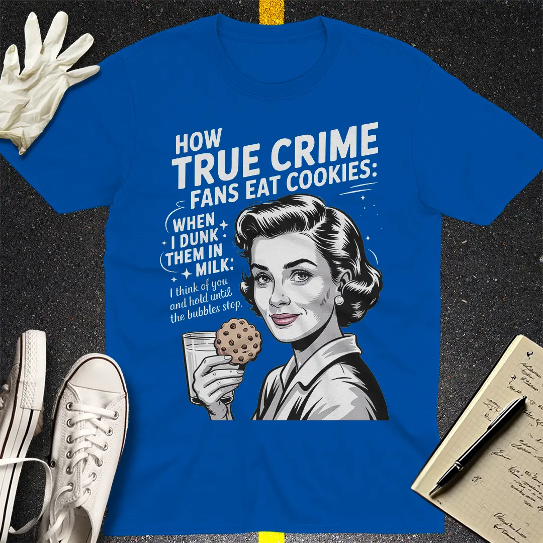 True Crime Cookie Dunker T-Shirt - Royal