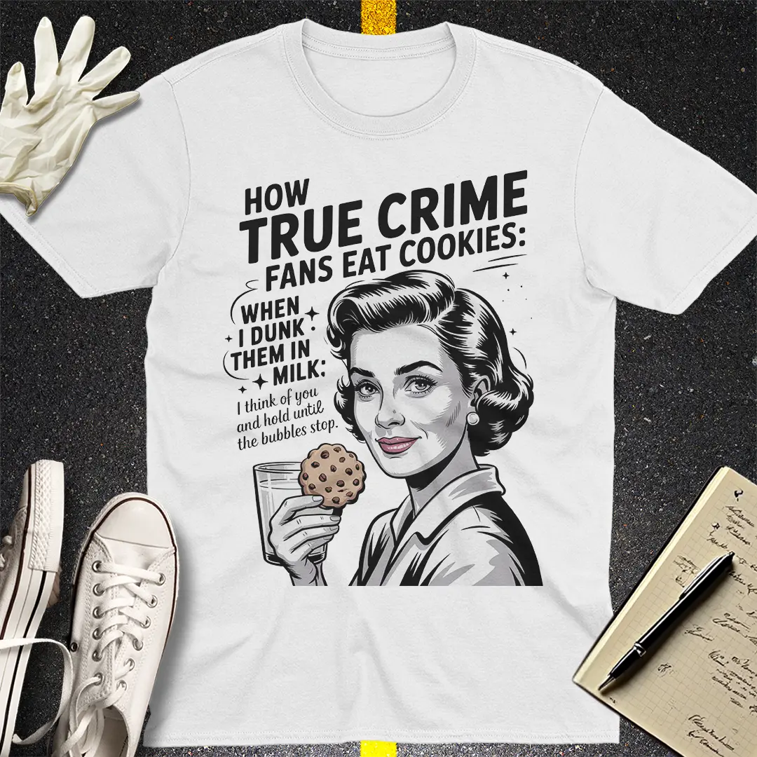 True Crime Cookie Dunker T-Shirt - White