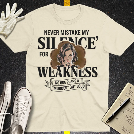 Silence Is Power T-Shirt - Natural