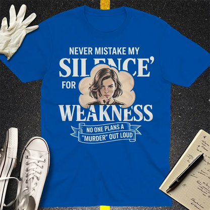 Silence Is Power T-Shirt - Royal