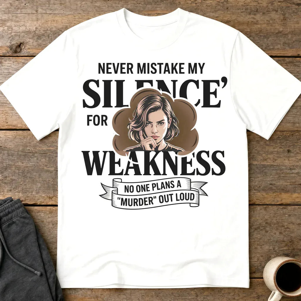 Silence Is Power T-Shirt - White