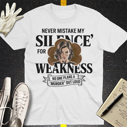 Silence Is Power T-Shirt - White