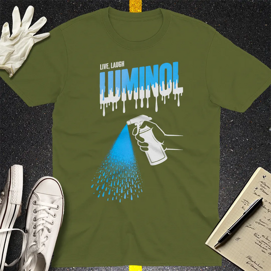 Let’s Glow Luminol T-Shirt - Military Green