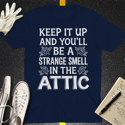 Strange Smell in the Attic T-Shirt - Navy