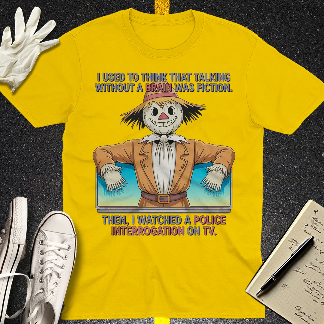 No Brain Interrogation T-Shirt - Daisy
