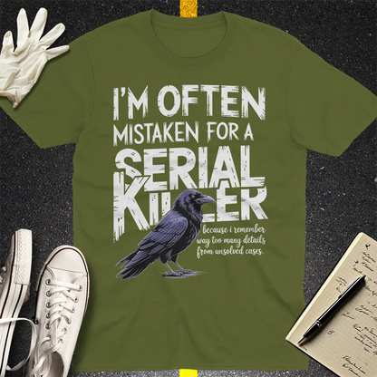 Serial Killer Vibes T-Shirt - Military Green