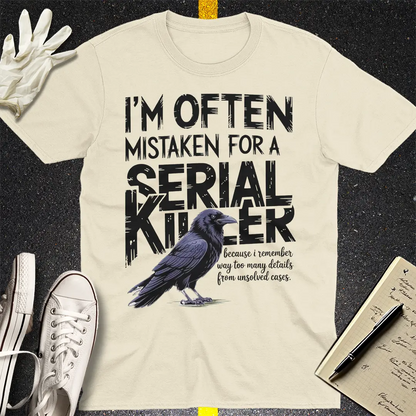 Serial Killer Vibes T-Shirt - Natural